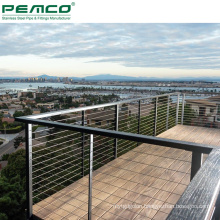 Exterior Balcony Tension Wire Railing Decking Stainless Steel Wire Banister